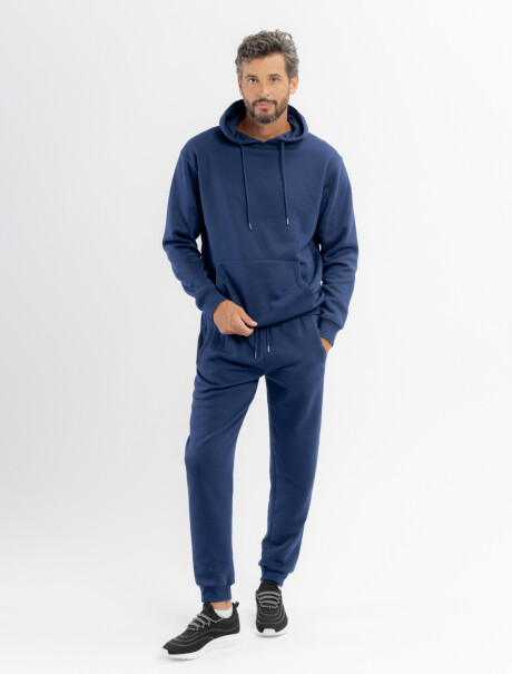 Pantalon felpa Leo azul marino