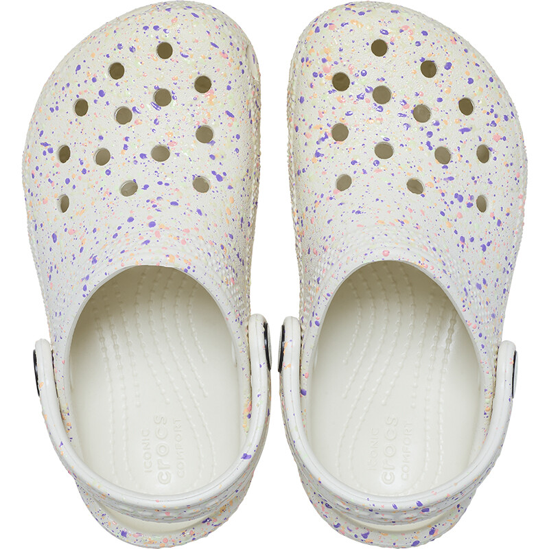 Crocs Classic Glow Paint Blanco