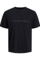 Camiseta Star Texto Estampado Black