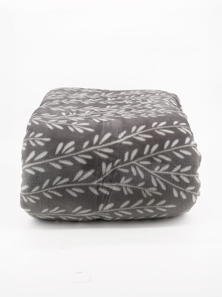 MANTA SHERPA PRINT 2 PLAZAS GRIS (V)