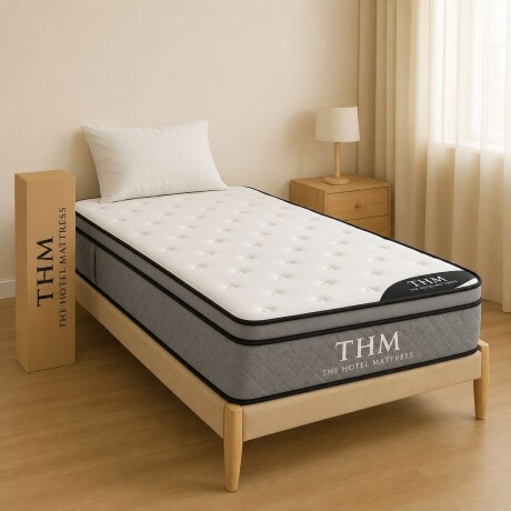 Colchon 1 Plaza HAMPTONS Ruthenium Colchon 1 Plaza HAMPTONS Ruthenium