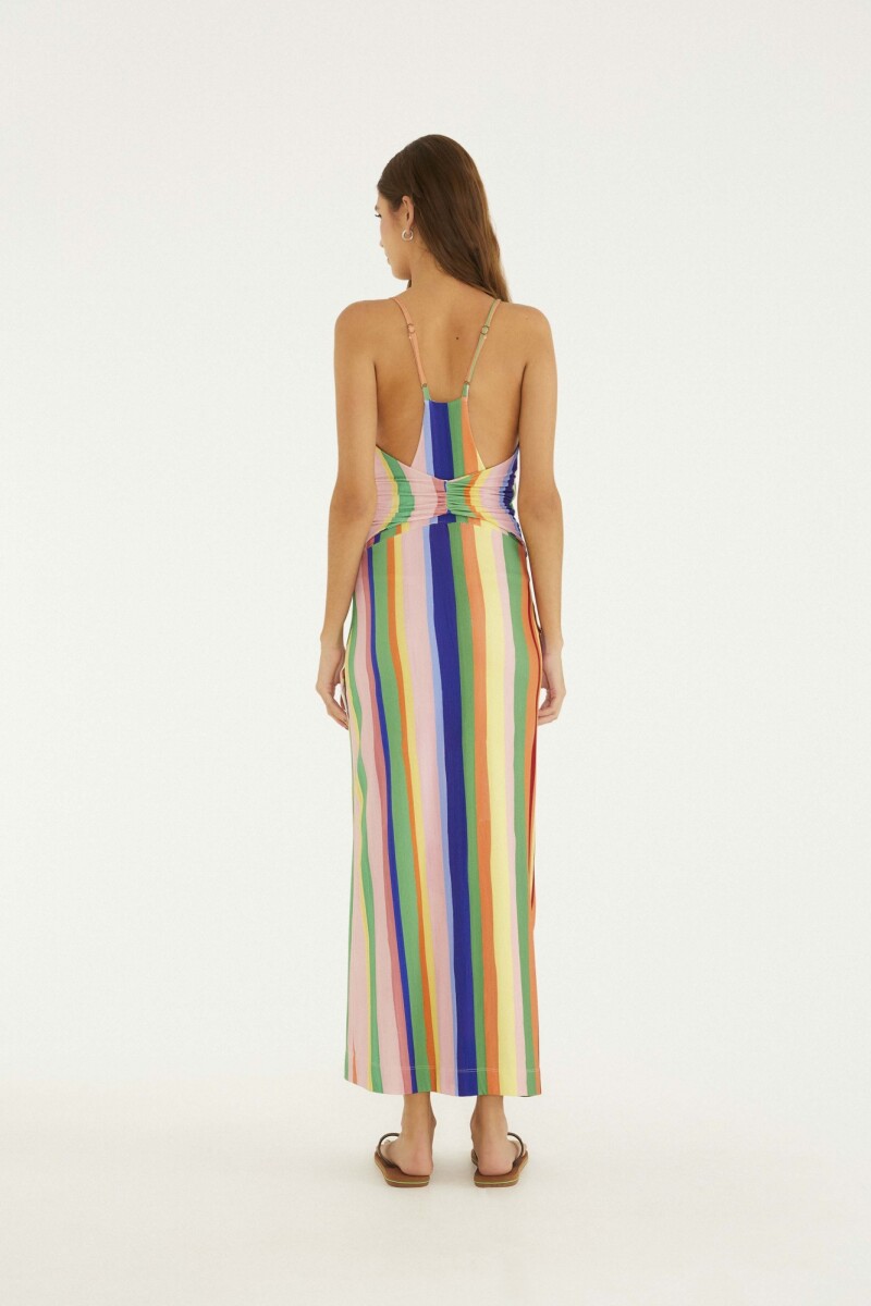 VESTIDO LARGO Multicolor