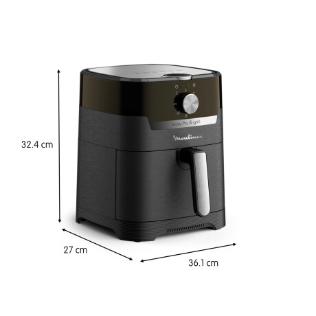 Freidora De Aire Moulinex Easy Fry & Grill, Mecánica, 4,2L, Color negro Freidora De Aire Moulinex Easy Fry & Grill, Mecánica, 4,2L, Color negro