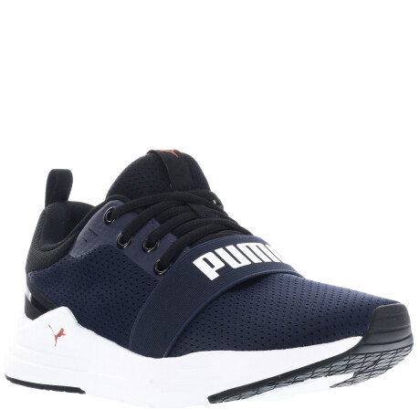 Championes de Hombre Puma Wired Run Azul Marino - Negro