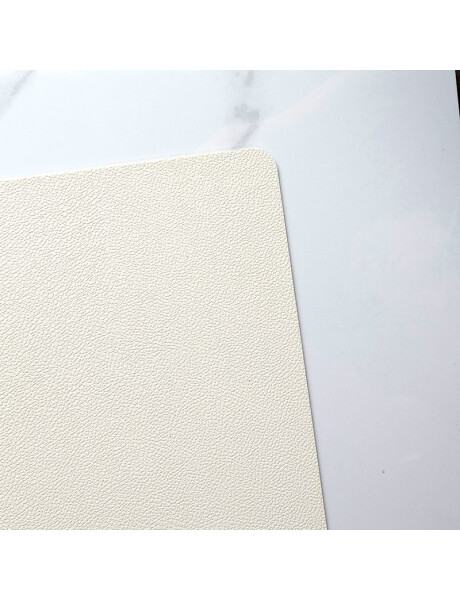 INDIVIDUAL SIMIL CUERO 43x28.5CM BLANCO INDIVIDUAL SIMIL CUERO 43x28.5CM BLANCO