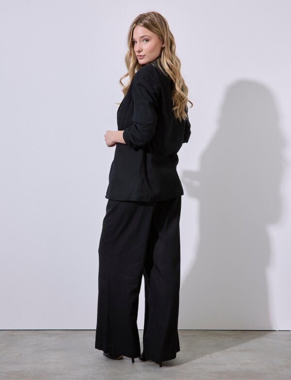 Blazer Lino Mga Frun NEGRO