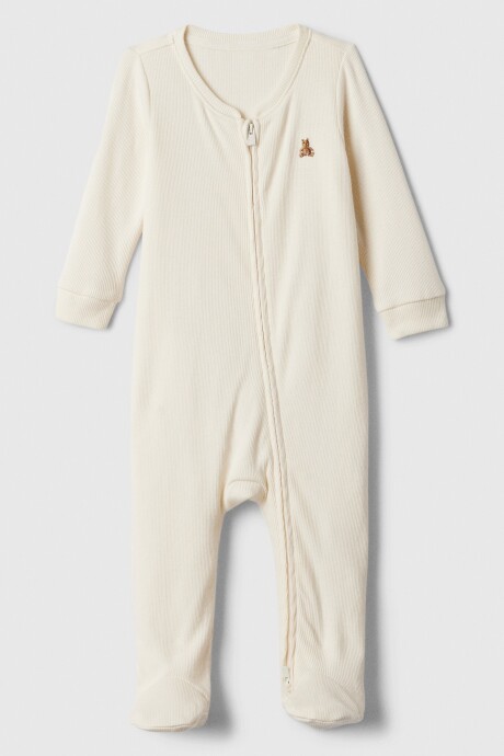 Pijama Con Cierre Bebé Ivory Frost