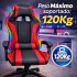 Silla Gamer Con Luces Led Rgb Ergonómica Y Reclinable 120kg ROJO