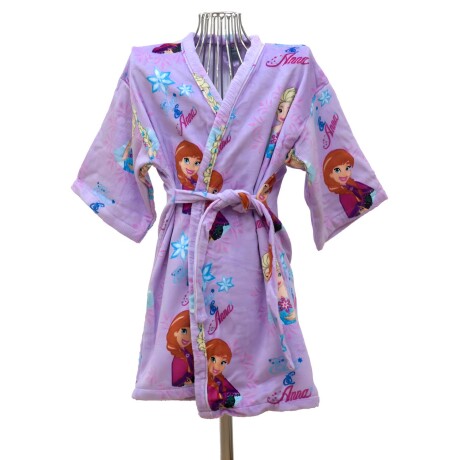 Bata Infantil Velour Dohler 100% Algodón Frozen Lila