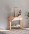 Mesa de arrime 2 cajones Living Linea mexicana Natural