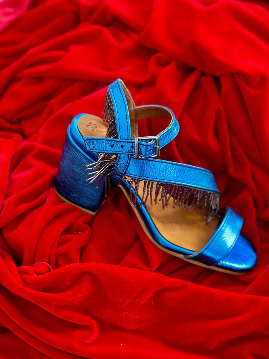 Fringes Sandal - Azul 