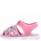 Sandalia de Niña Mini Miss Carol CANI con tela estampada y velcro Rosado