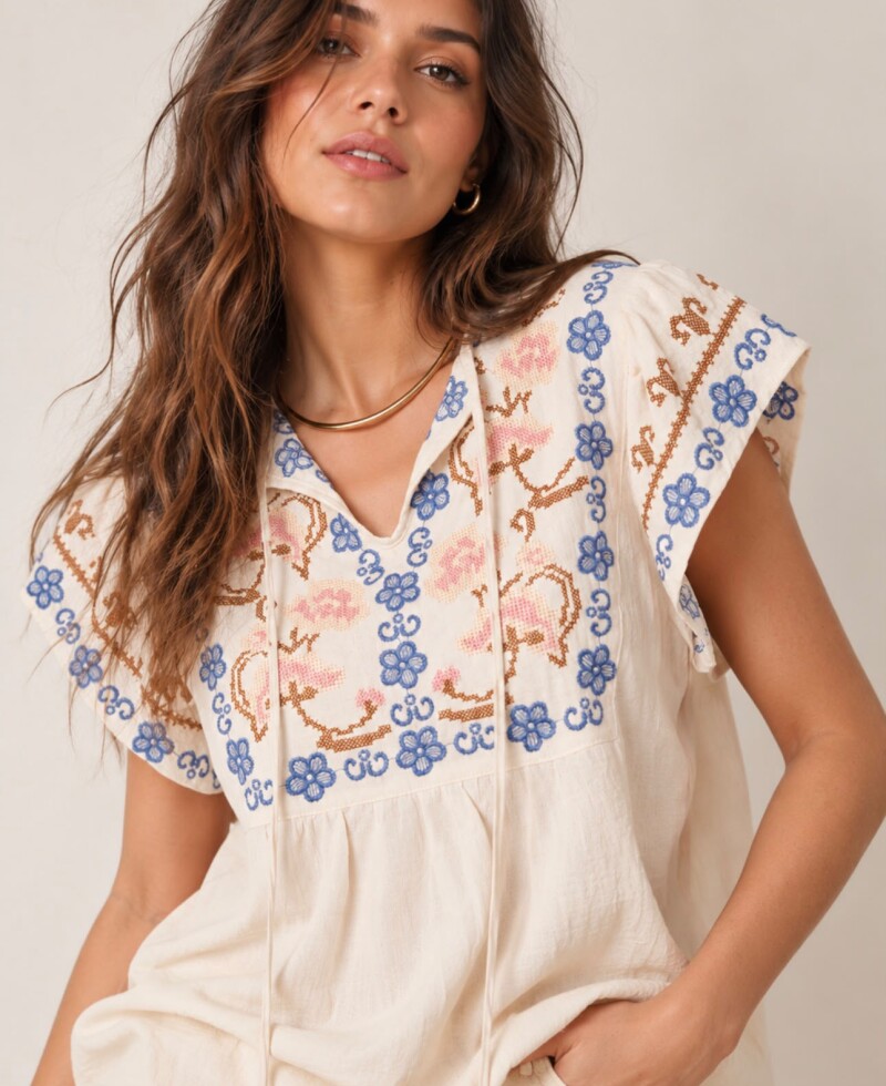 Blusa Cala beige
