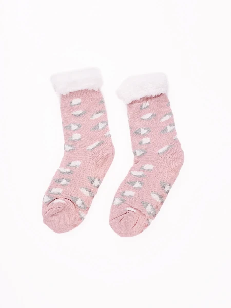 MEDIA SHERPA ANIMAL PRINT ROSADO