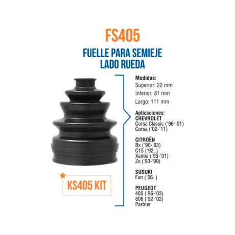 FUELLE CITROEN - PEUGEOT L-RUEDA 205/ 405/ PARTNER ML FUELLE CITROEN - PEUGEOT L-RUEDA 205/ 405/ PARTNER ML