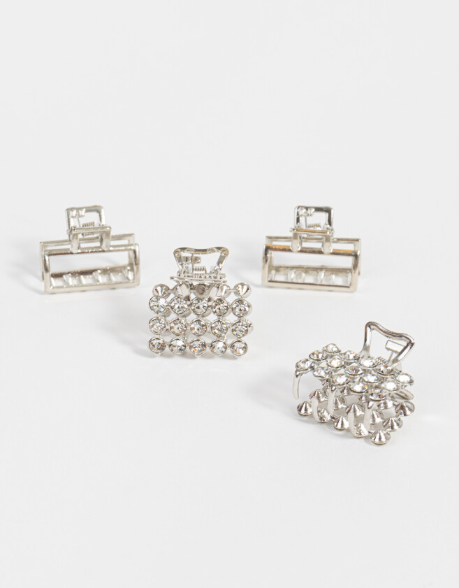 Broches Sets Con strass Set De Broches - Plateado
