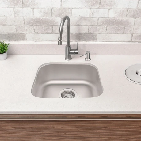Pileta Simple Rectangular 40X34X17 (94020/105) De Pegar Acero Inox. Fymelco 000