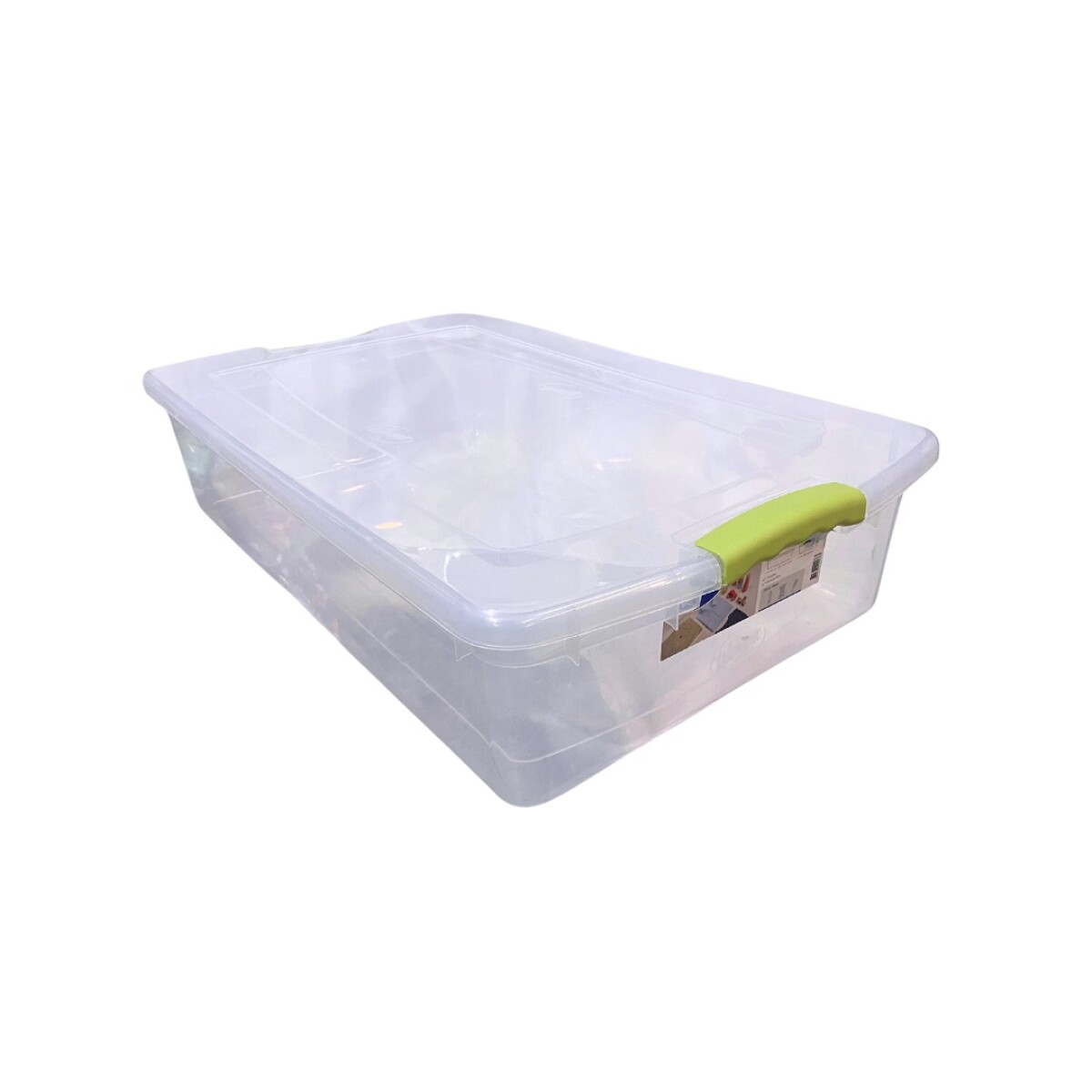 CAJA ORGANIZADORA 32 LTS TRANSPARENTE WENBOX 