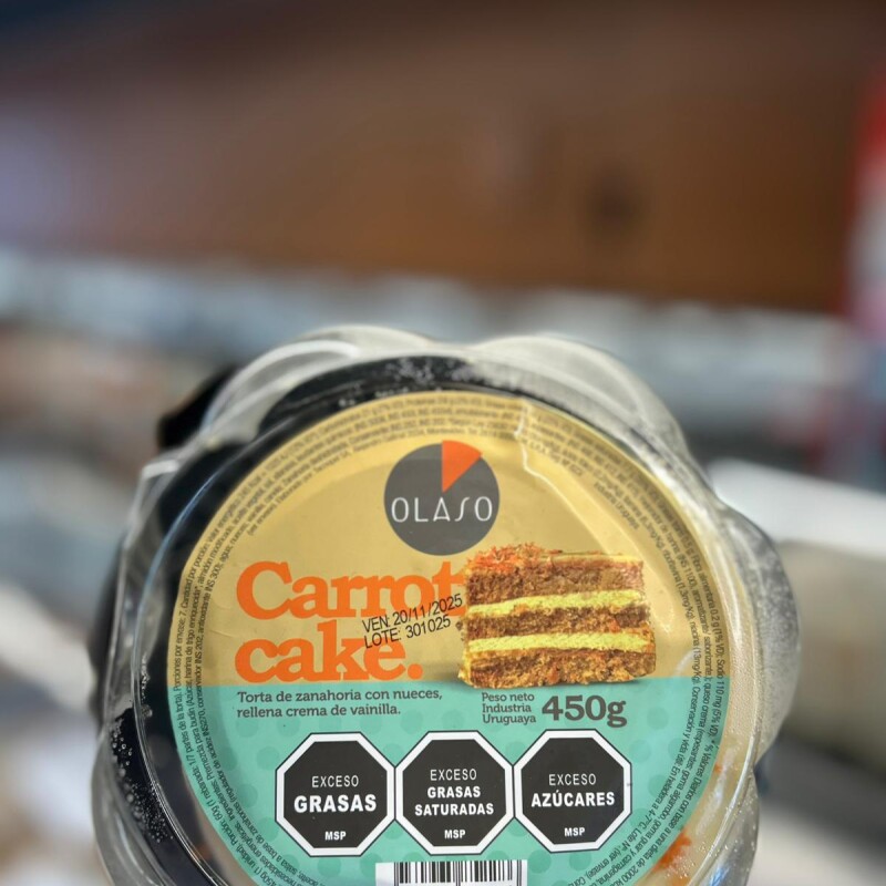 TORTA CARROT CAKE 450G +SOLO PDE O WEB+ TORTA CARROT CAKE 450G +SOLO PDE O WEB+
