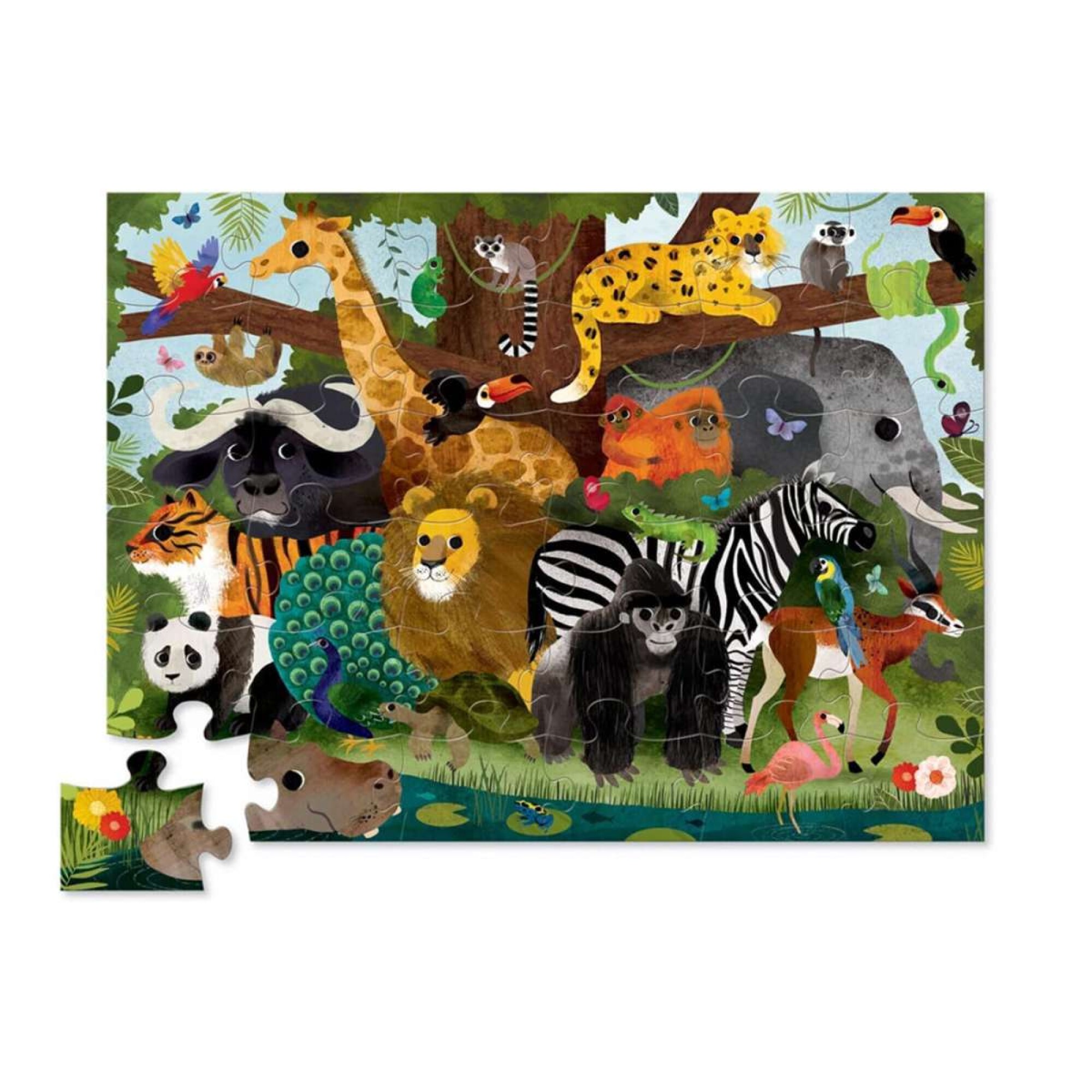 Puzzle Crocodile Creek 36 Piezas 45 x 60 cm - Jungla — Tienda Soy Santander