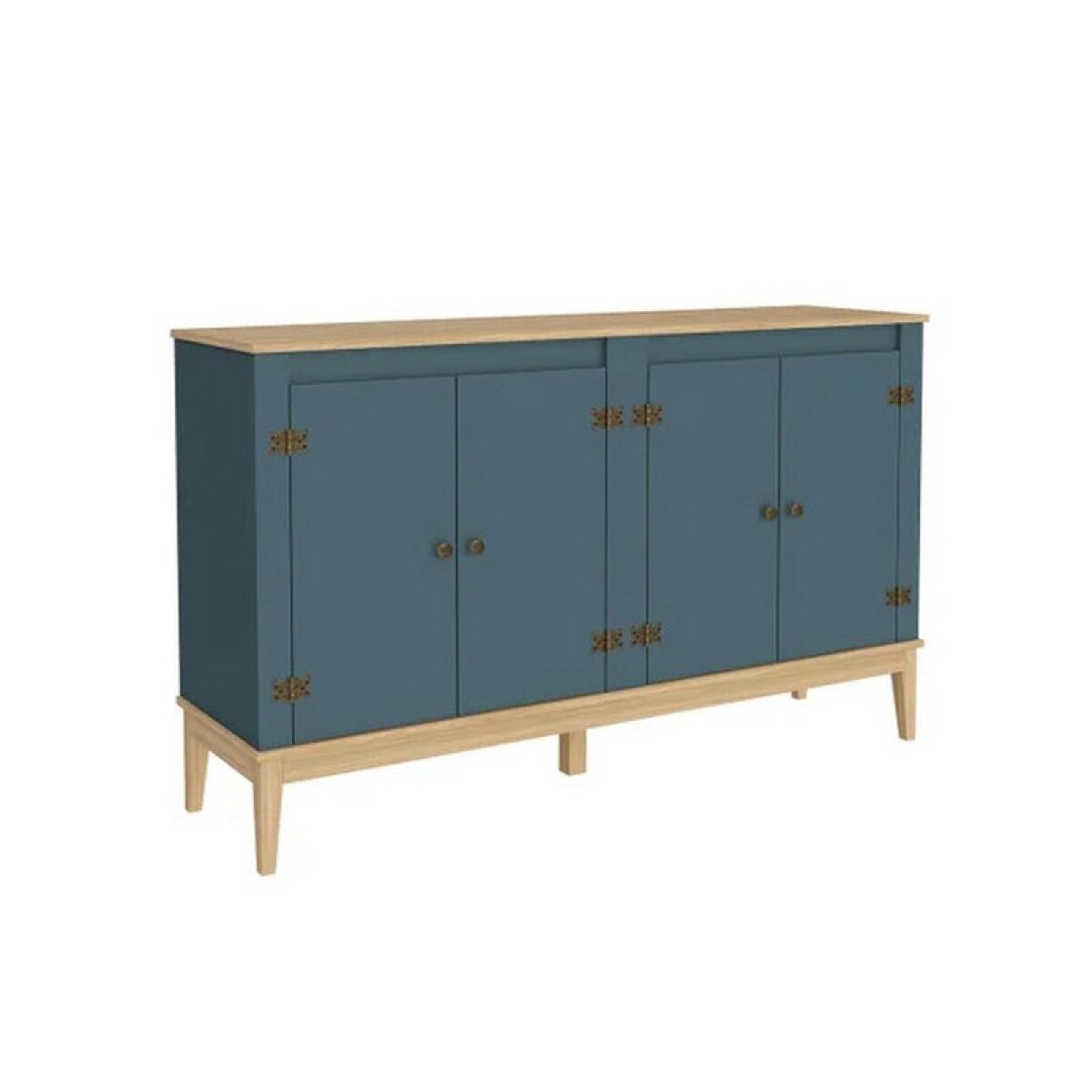 APARADOR BUFFET COLONIAL 149X90X41 PETROLEO/MIEL 