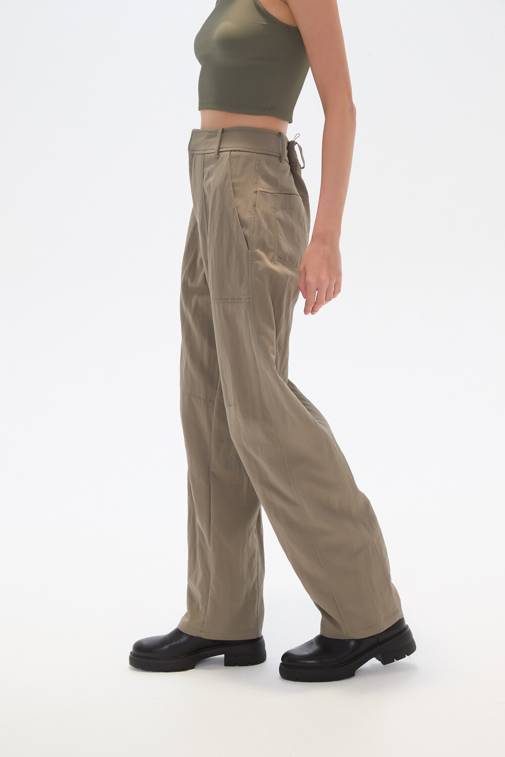 Pantalon Rilon Verde Oliva Claro