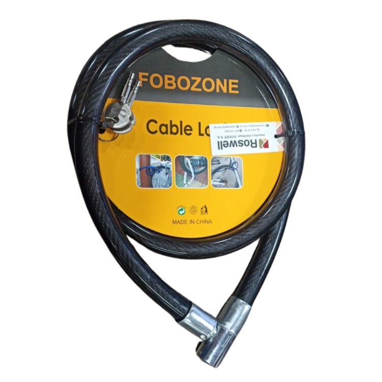 LINGA C/CANDADO 1.20m x 18mm NEGRO