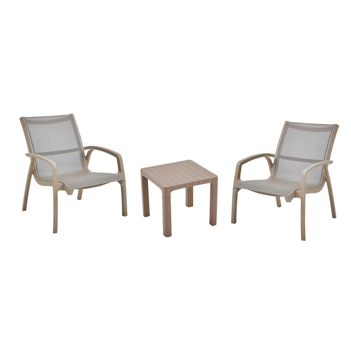 SET DE TERRAZA EXTERIOR - POLIPROPILENO MARRON CARTAGENA 