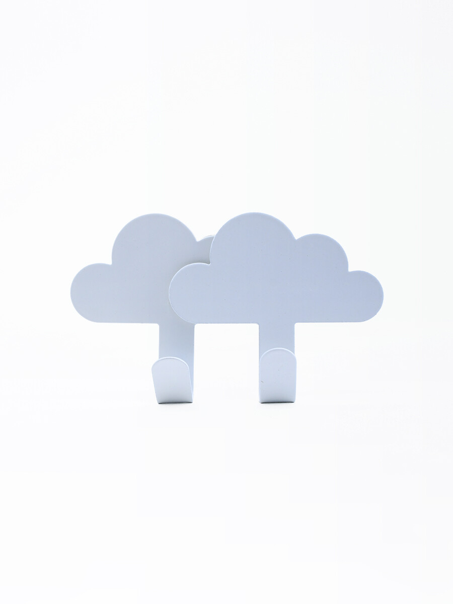PERCHERO NUBES SET X 2 - BLANCO 