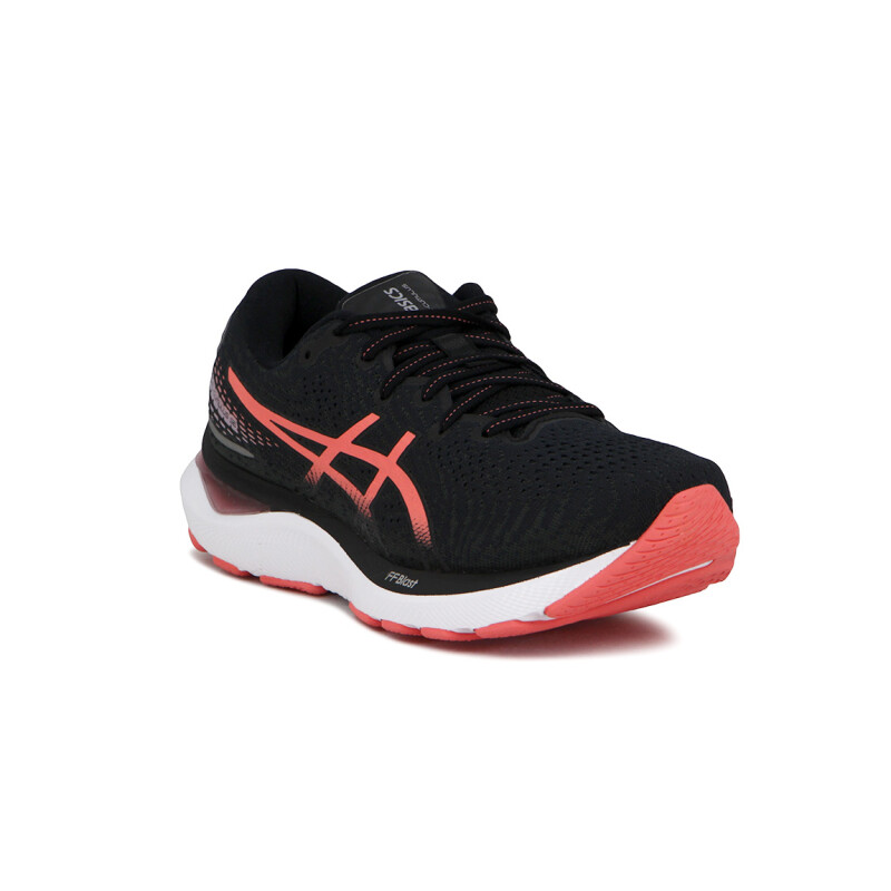 Championes Asics Gel-cumulus 24 Mujer Negro-salmon