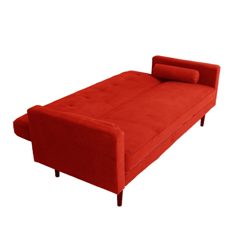 SOFA CAMA GISBON BALI 3P CON ALMOHADONES ROJO SOFA CAMA GISBON BALI 3P CON ALMOHADONES ROJO