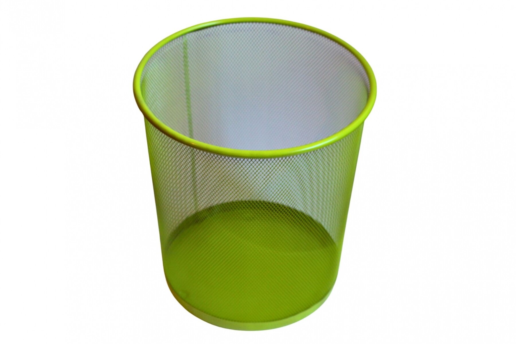 PAPELERA ALAMBRE - COLOR VERDE 