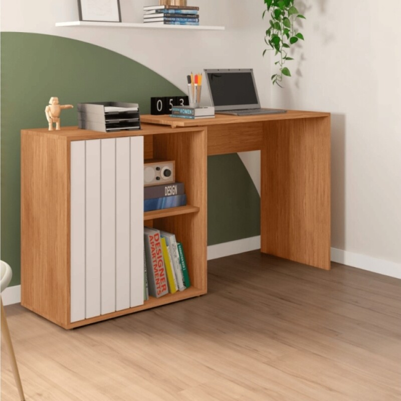 Escritorio Tech Esquinero Feijo/ White ( Mobil) Escritorio Tech Esquinero Feijo/ White ( Mobil)