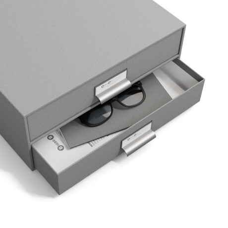 ORG ESCRITORIO 2 CAJONES PAPEL GRIS BIRGER