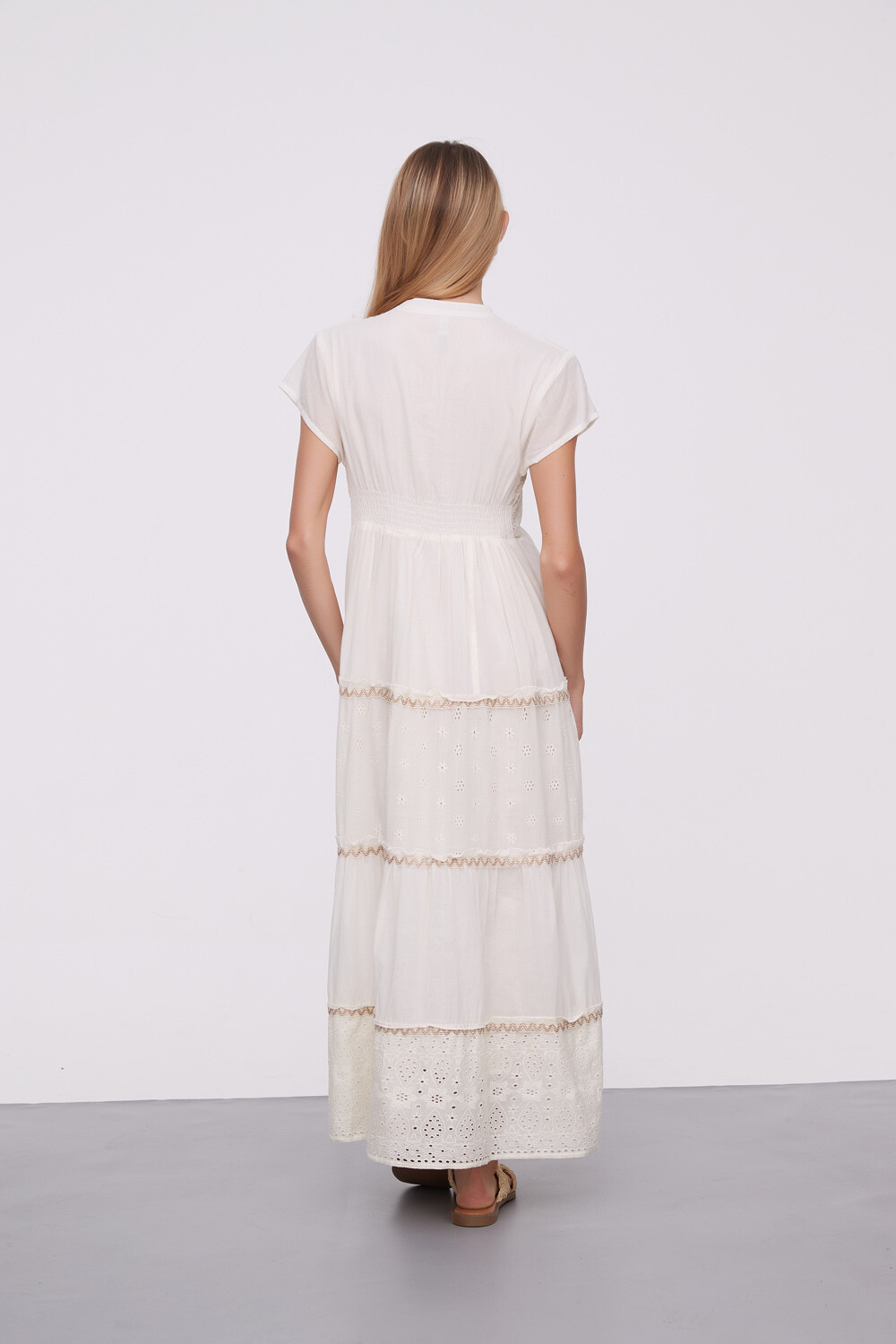 Vestido Cocos Arena Melange