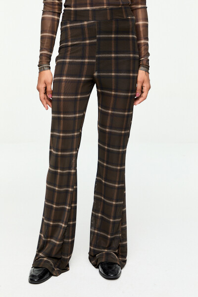 PANTALÓN TUL CUADROS FLARE Cuadro