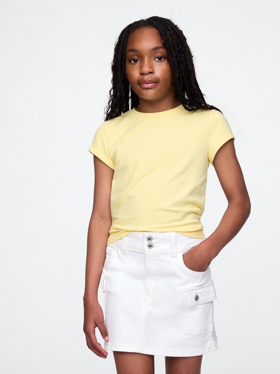 Remera Niña - Pale Banana 12-0824Tcx 