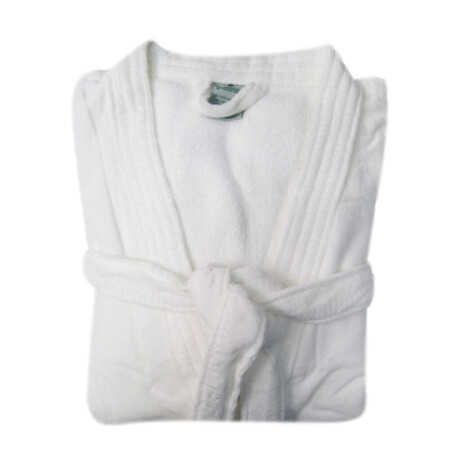 Bata Baño Dohler Velour 100% Algodón Talle P al XXG Blanco
