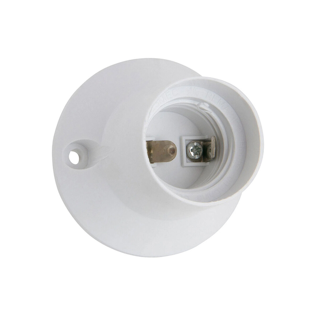 Receptáculo recto E27 blanco - C76412 