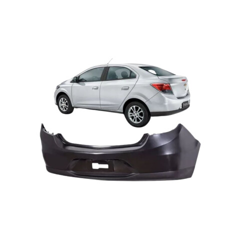 PARAGOLPE TRASERO NEGRO LISO Paragolpe Trasero Negro Liso
