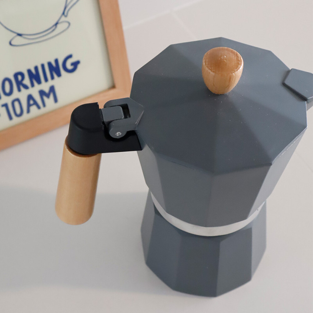 Cafetera Italiana Gris