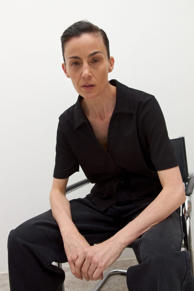 Camisa de algodón negro