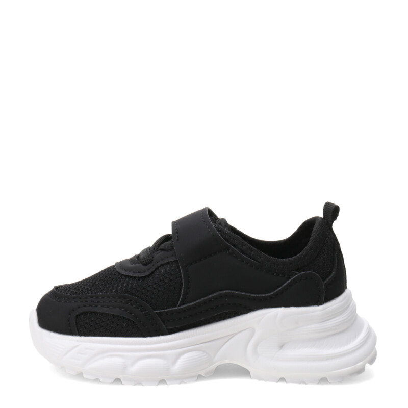 Championes de Niña Croco Kids BEZA con elastico y velcro Negro