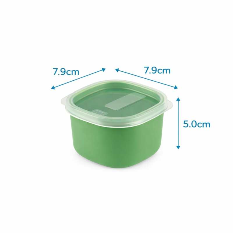 Tupper hermético en Plástico Resistente con Tapa Tramontina 150ml Verde