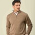 Buzo Lambswool Medio Cierre Vison