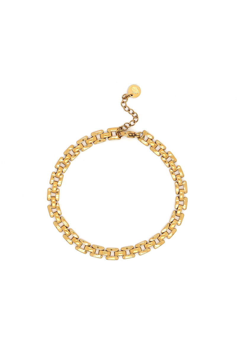 Pulsera Cadena Oreiro dorado