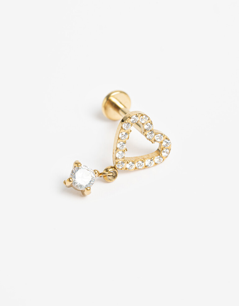 Bijouterie Vs Strass Piercing De Titanio - Dorado