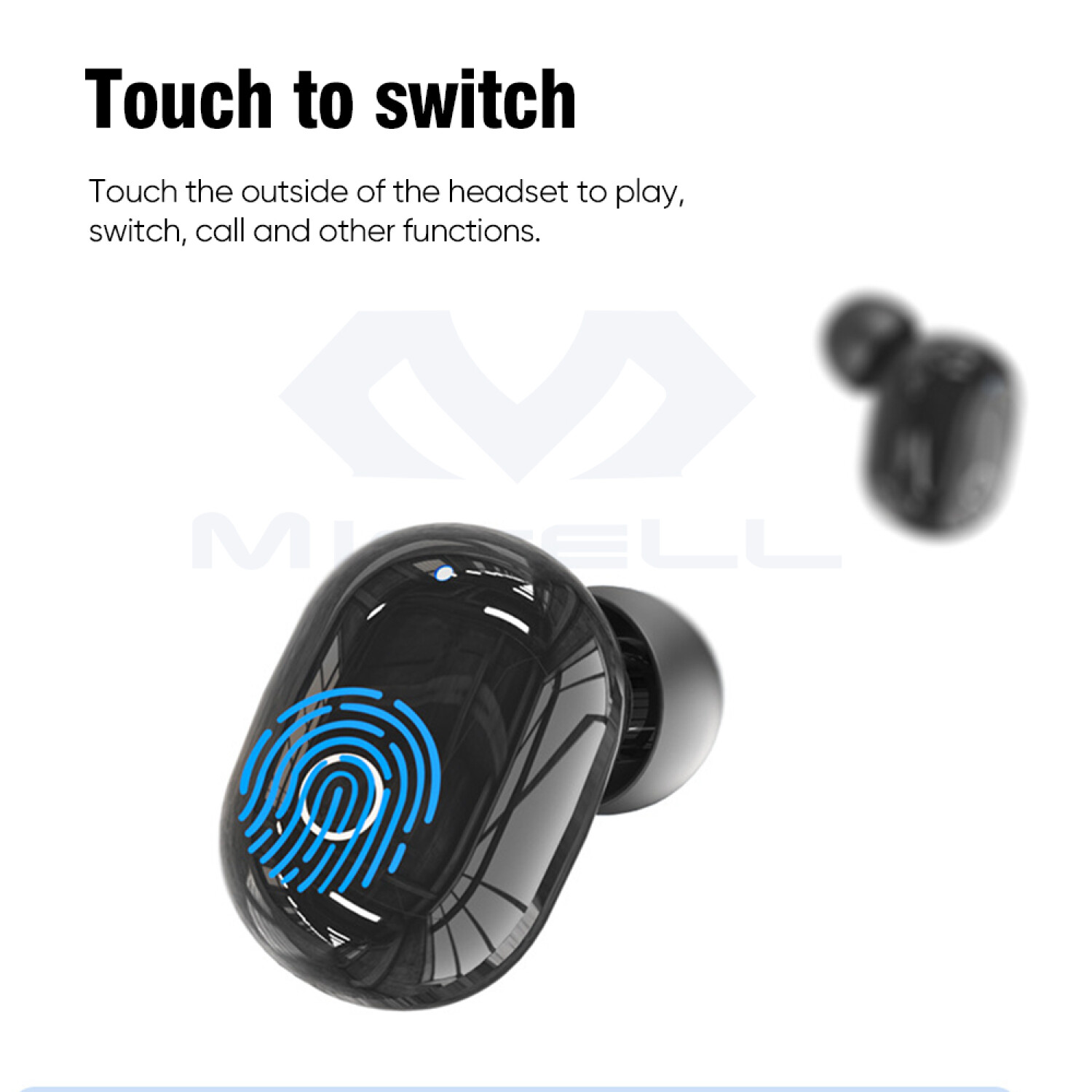Auricular Manos Libre Bluetooth Miccell Bh25 Negro