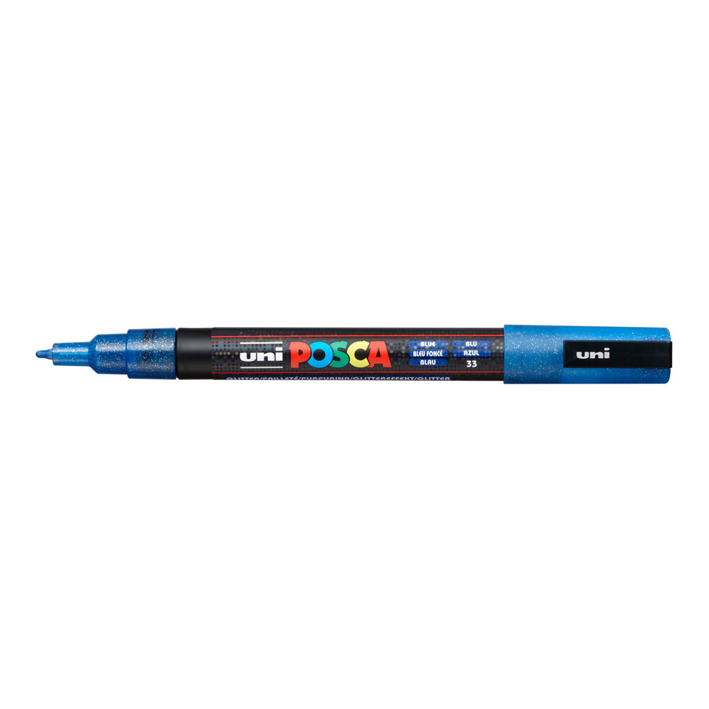 Marcador Uni Posca 1,3Mm Azul Glitter #MARCADOR UNI POSCA 1,3MM AZUL GLITTER