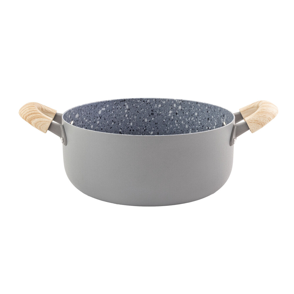 CACEROLA C/ ANTIADHERE GRIS ALUMINIO GRS07